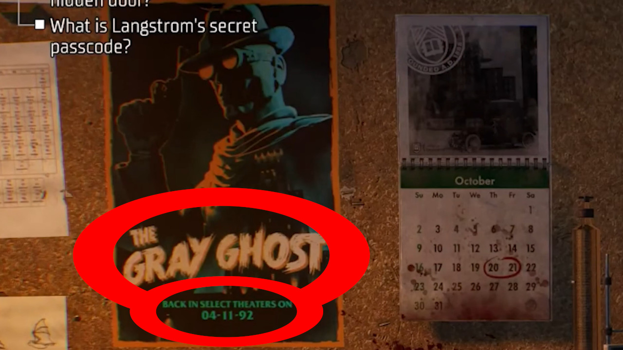 il poster del Fantasma Grigio in Gotham Knights