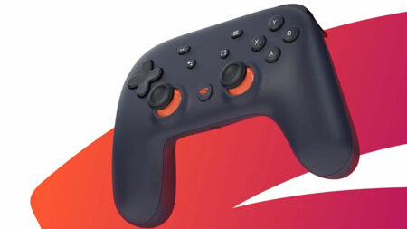 il controller nero di Google Stadia