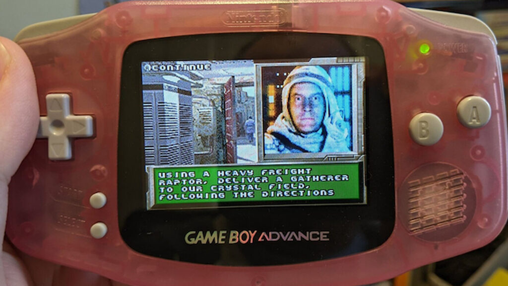 un gba che riproduce elland the crystal wars
