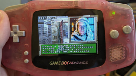un gba che riproduce elland the crystal wars