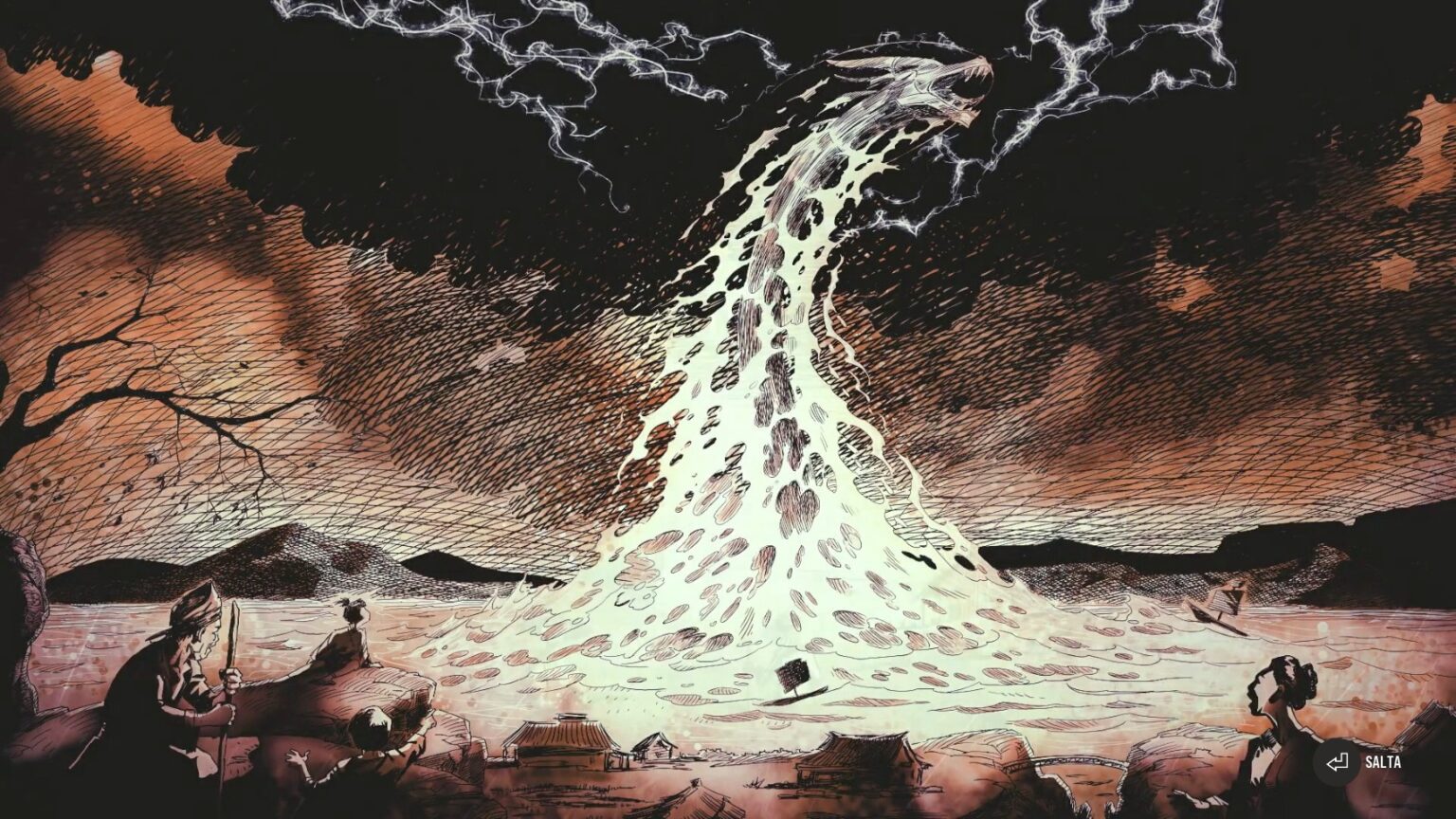 Un drago illustrato di Edo no Yami
