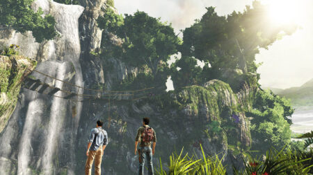 un panorama in uncharted golden abyss