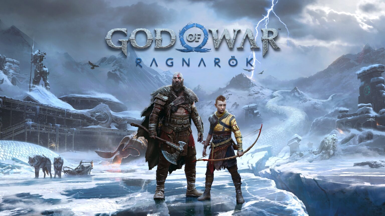Atreus e Kratos nella cover di God of War Ragnarok