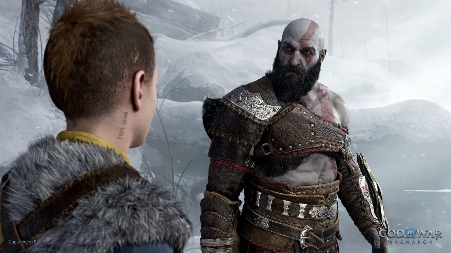 Atreus e Kratos in God Of War Ragnarok
