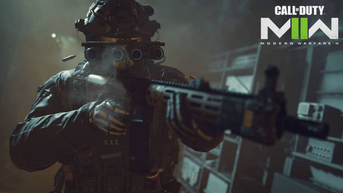 Soldato con fucile in Call of Duty Modern Warfare II