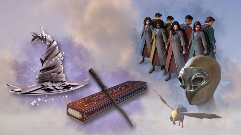Immagine di maschere, skin e bacchette per Hogwarts Legacy