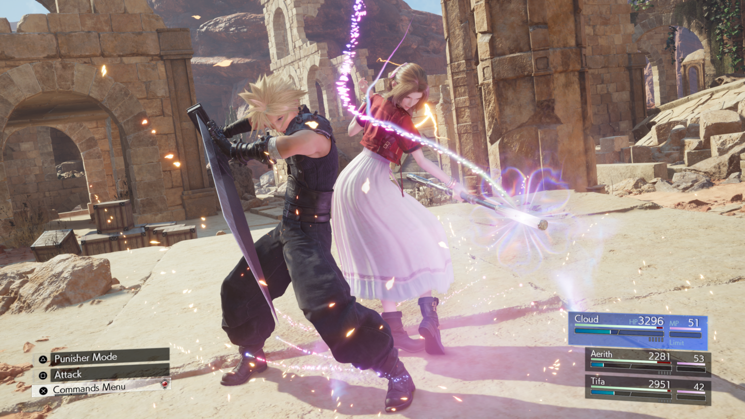 Final Fantasy VII Rebirth è il gioco più atteso del 2024 Final Fantasy VII Rebirth Cloud e Aerith in combattimento