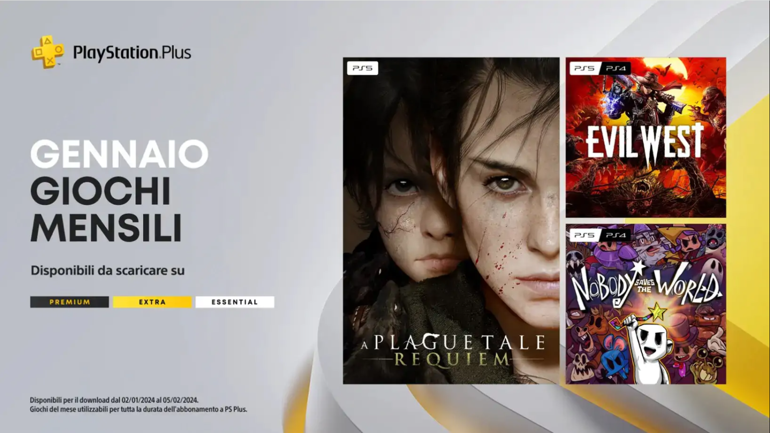 PlayStation Plus, ecco i giochi di gennaio 2024 i giochi del PlayStation plus gennaio 2024