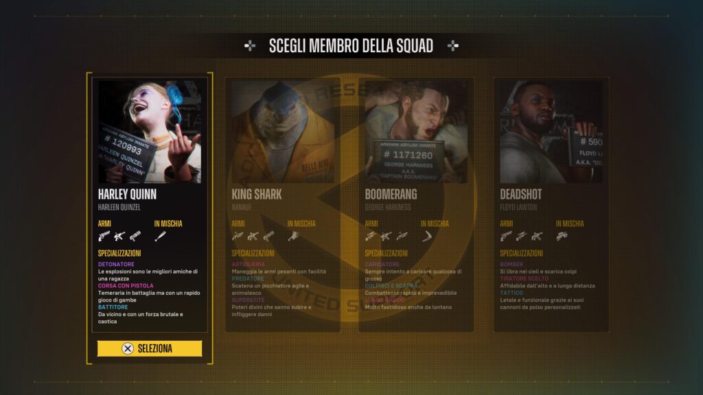 Suicide Squad – Kill the Justice League la scelta del team