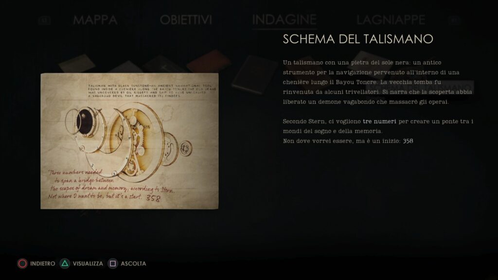 Alone in the Dark codice Talismano