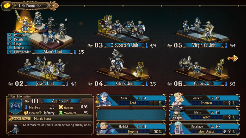 Unicorn Overlord il sistema di formazione delle truppe