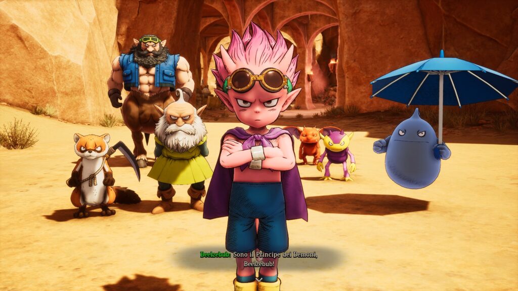 Sand Land Beelzebub si presenta