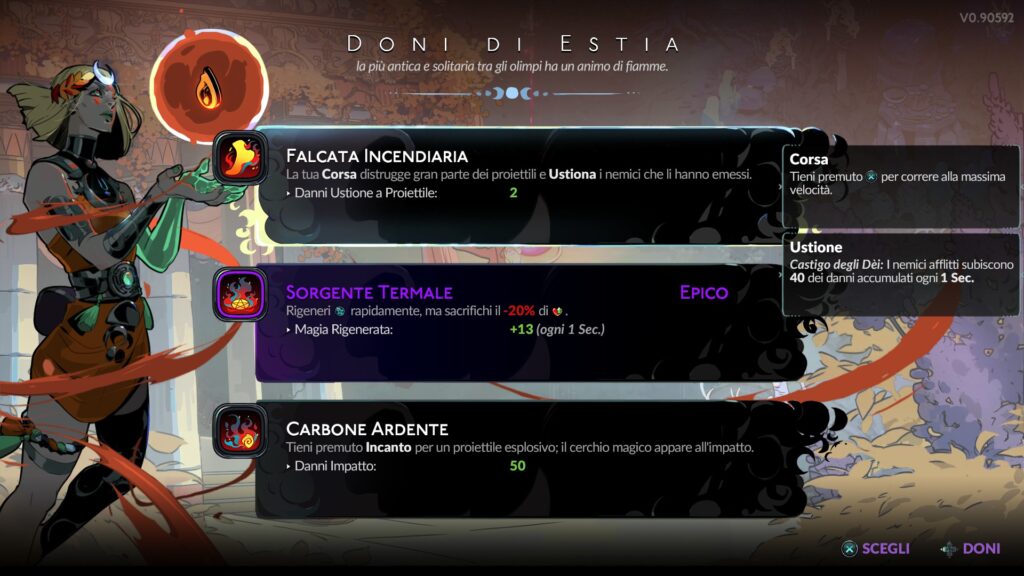 Hades 2 i doni di Estia