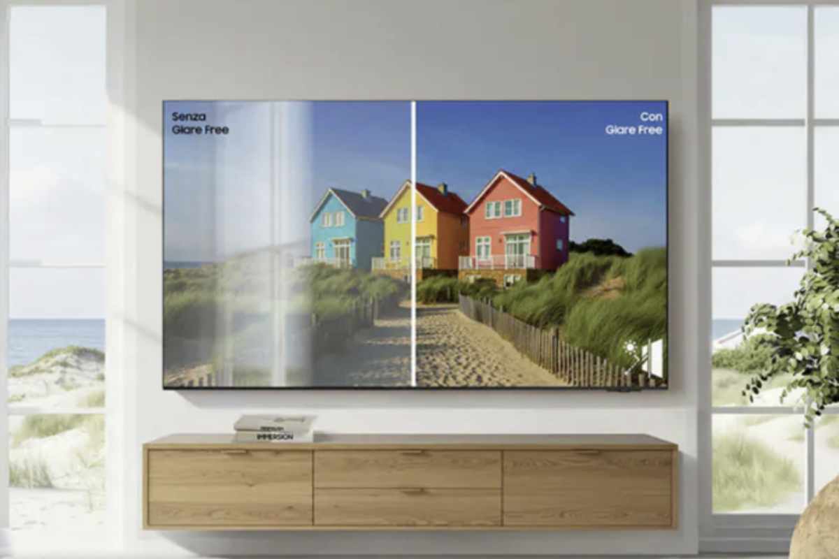 tre a offrire prestazioni visive di alto livello, Samsung sta puntando a sviluppare soluzioni tecnologiche che rispettino l’ambiente. La tecnologia Glare Free
